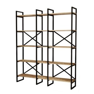 FUNZI LIVING VG5 bogreol - natur melamin, metal