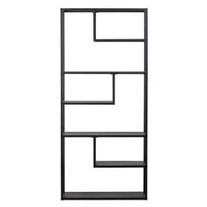 WOOOD Teun reol - sort metal (H:188)(H:188cm x85cm x 35cm)