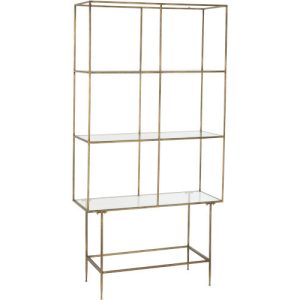 J-Line Gold Metal reol - 200x100x40