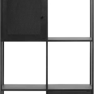 Malibu, Reol, sort, H180x80x35 cm, metal