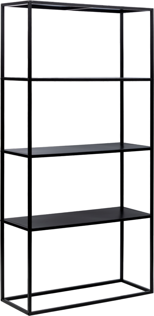 Arne, Reol, Sort, Metal (H: 154 x B: 75 cm.)