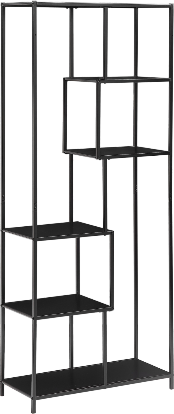 Knut, Reol, Sort, Metal (H: 185 x B: 77 cm.)