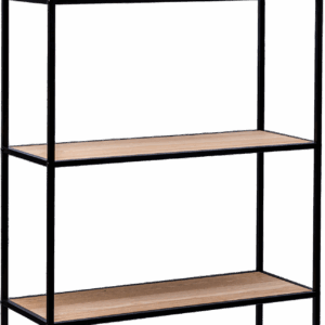 Opbevaringsreol Nordlys Furniture Arne i sort metal H154xB75xD27 cm