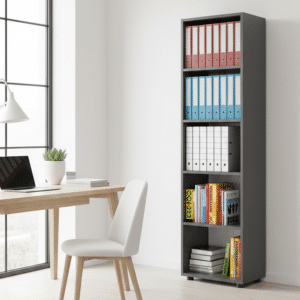 Kontorreol, h. 178 x b. 49 x d. 32 cm, antracit