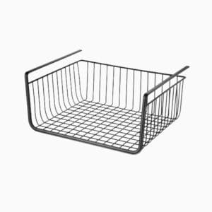 Hyldekurv i mørkt metal - Sort - 25,5cm x 32,2cm x 14,5cm - Lærke
